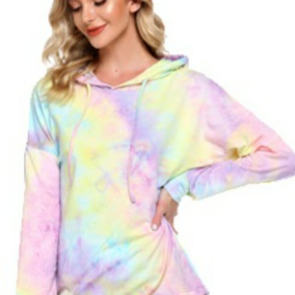 Tie Dye Hoodie Sweatshirt - Picture 2 of 10